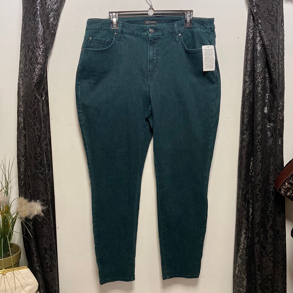 H by Halston Jeans Over-dye Skinny 18W NWT